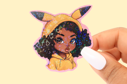 ChuChu Fro Friend Holographic 2.5in Sticker