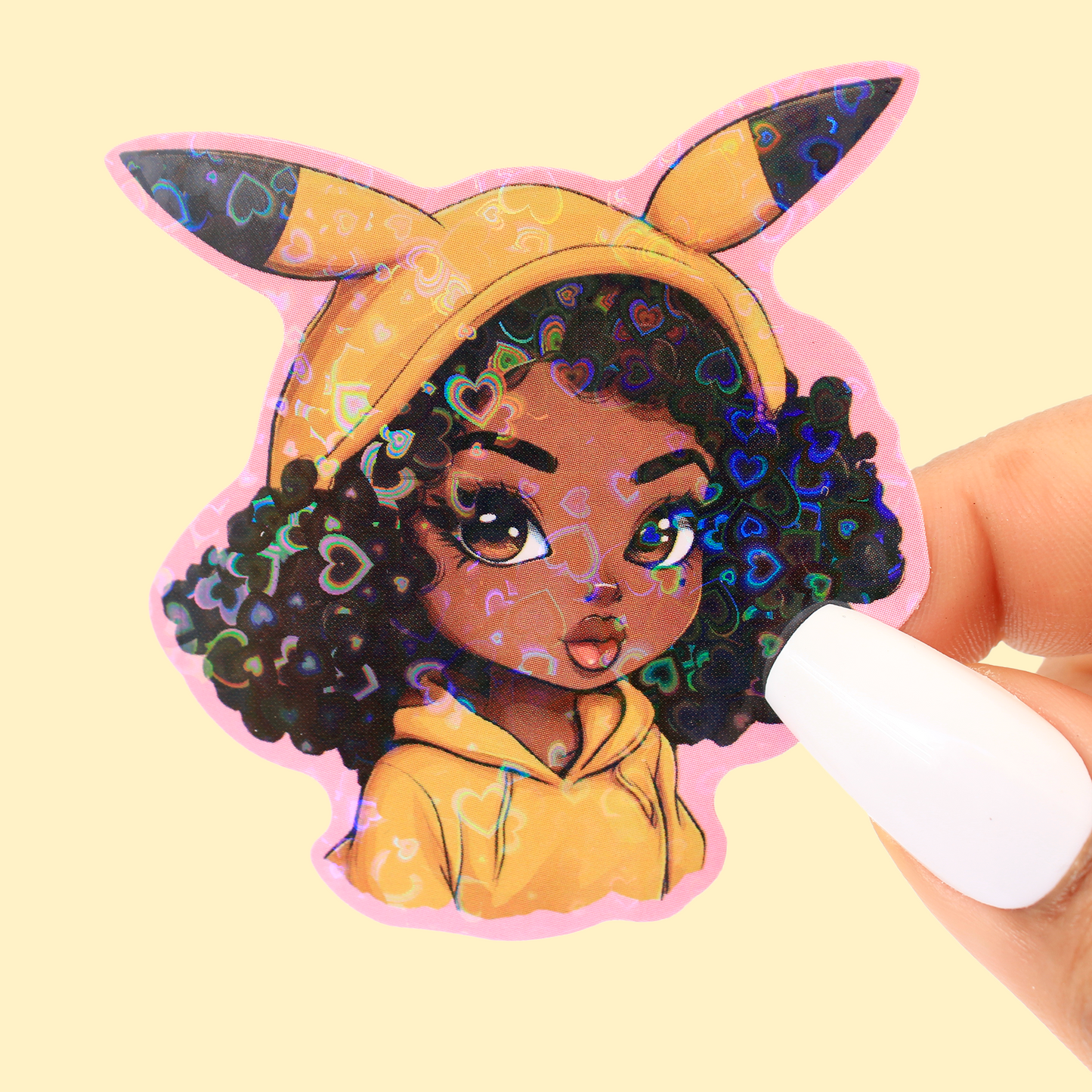 ChuChu Fro Friend Holographic 2.5in Sticker