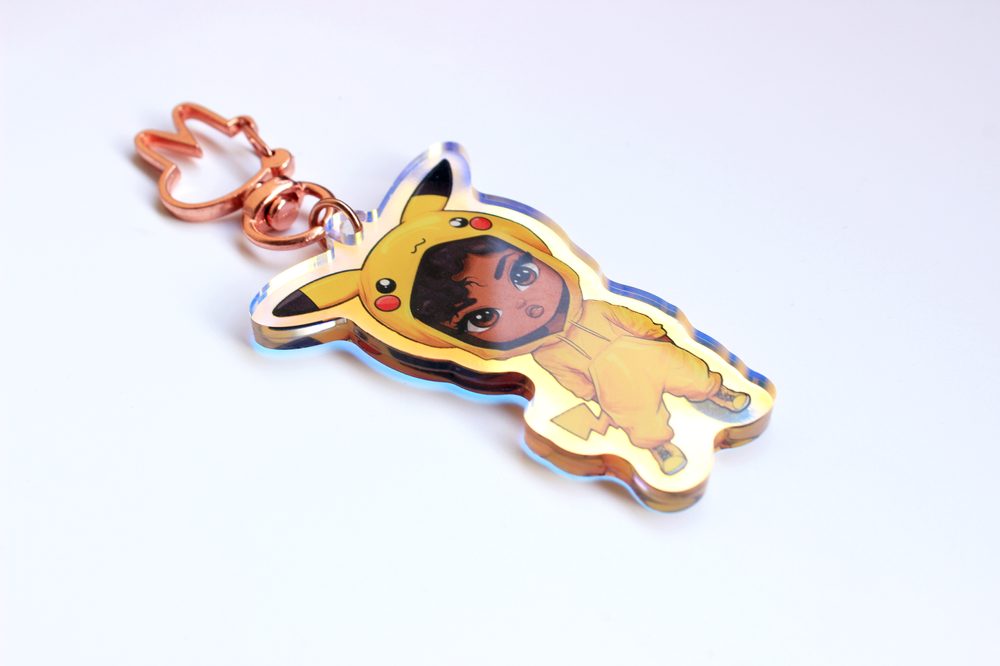 Pikaboo Rainbow Acrylic 2.5in Keychain Double Sided